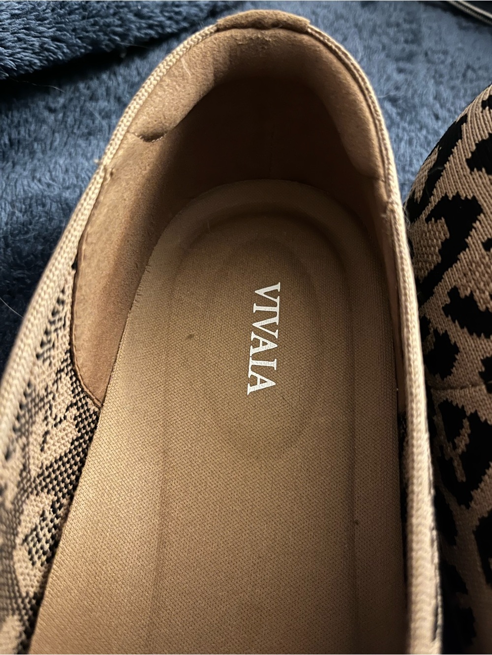 VIVAIA Margot Leopard Knit Ballet Flats - Beige/Black 40 - Picture 5 of 5